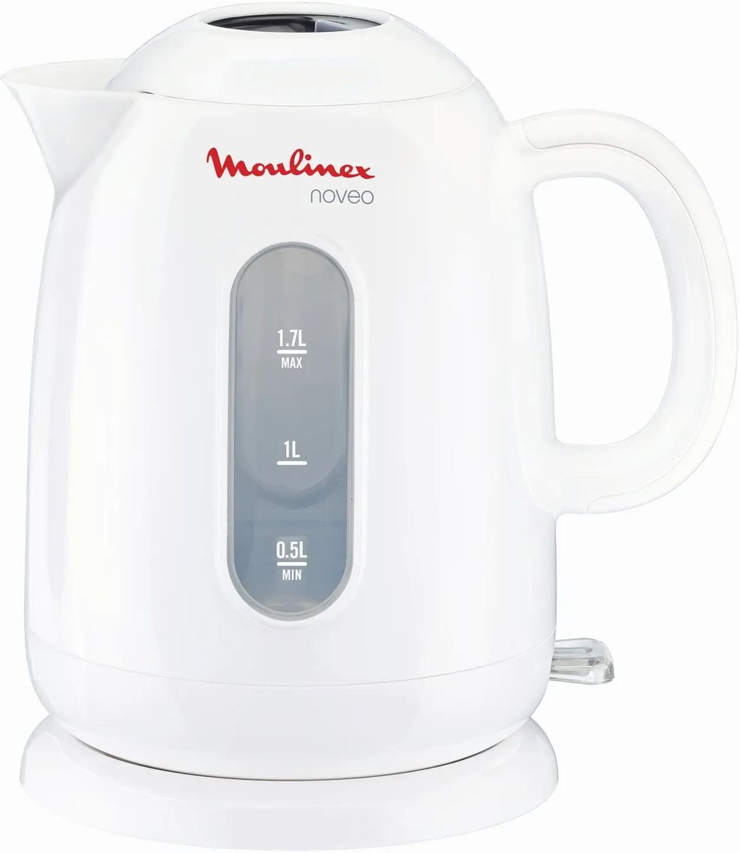 Чайник электрический Moulinex Noveo BY282130, 2400Вт, белый