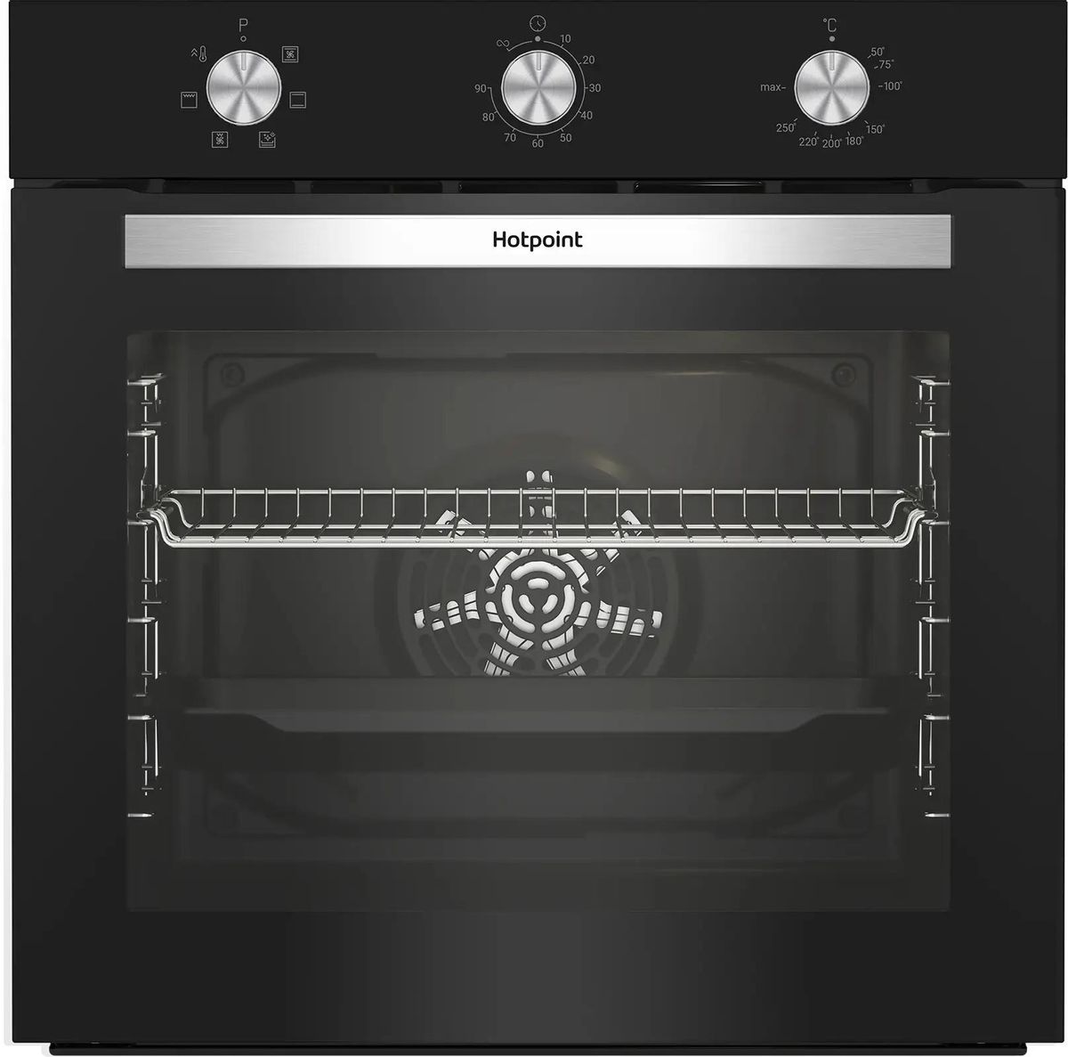 Духовой шкаф HOTPOINT HETF 614 JH BL,  черный