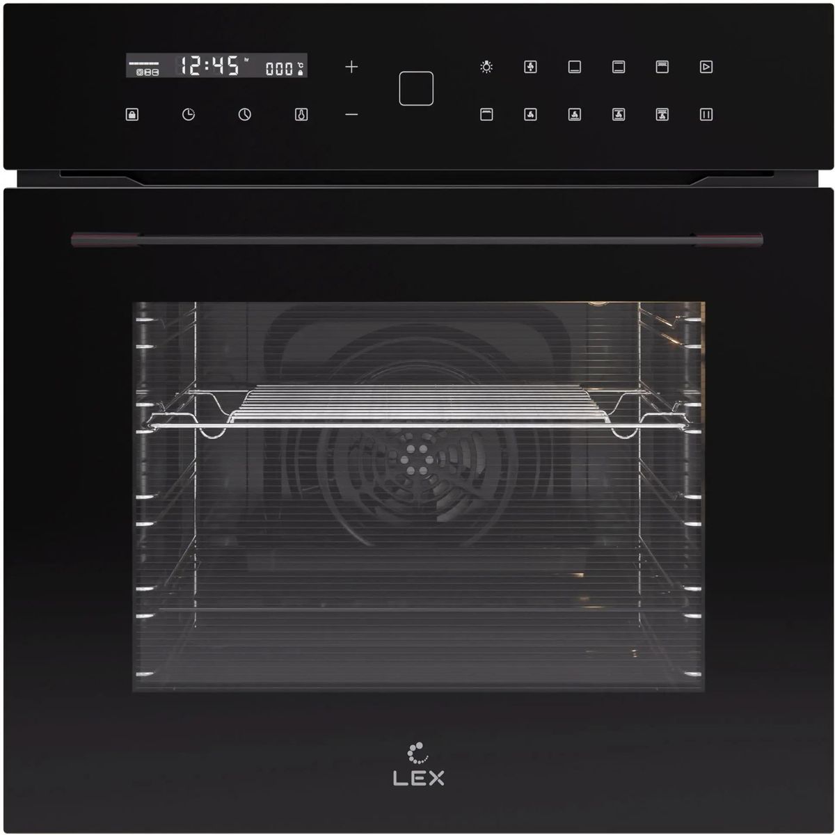 Духовой шкаф LEX EDS 101 BBL,  черный/нержавеющая сталь