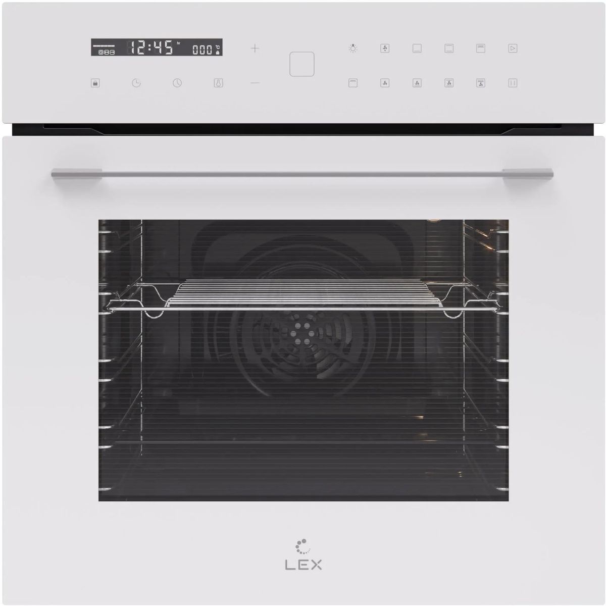 Духовой шкаф LEX EDS 101 WH,  белый/нержавеющая сталь