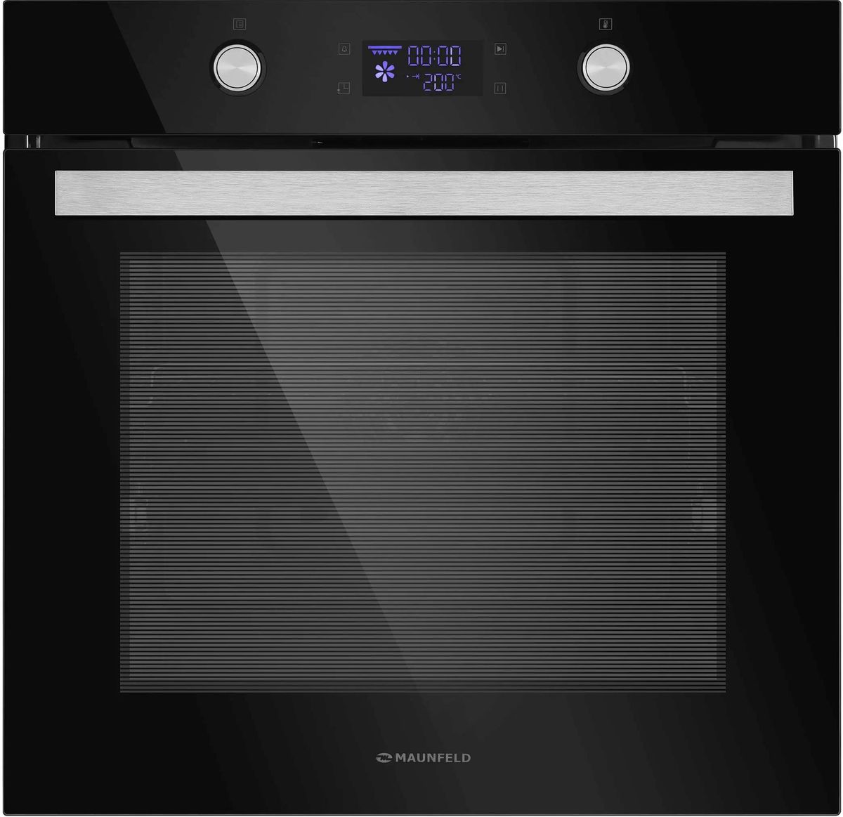 Духовой шкаф MAUNFELD AEOH.749B,  черный/нержавеющая сталь