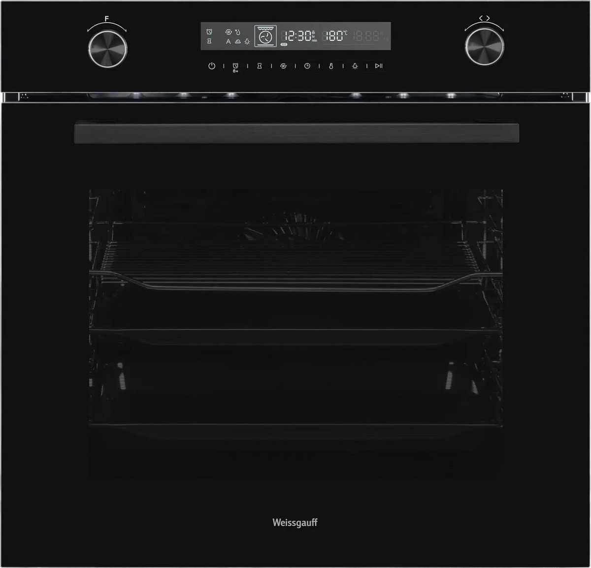 Духовой шкаф WEISSGAUFF EOM 751 PDB Black Edition,  черный