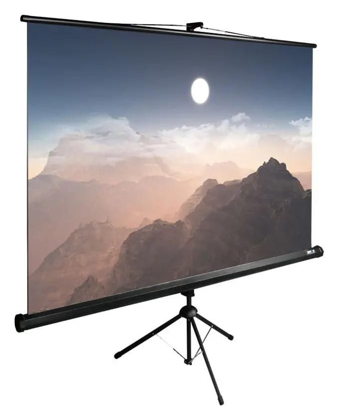 Экран Cactus TriExpert CS-PSTE-180x180-BK,  180х180 см, 1:1,  напольный черный