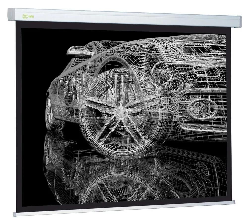 Экран Cactus Wallscreen CS-PSW-206x274,  274х206 см, 4:3,  настенно-потолочный белый