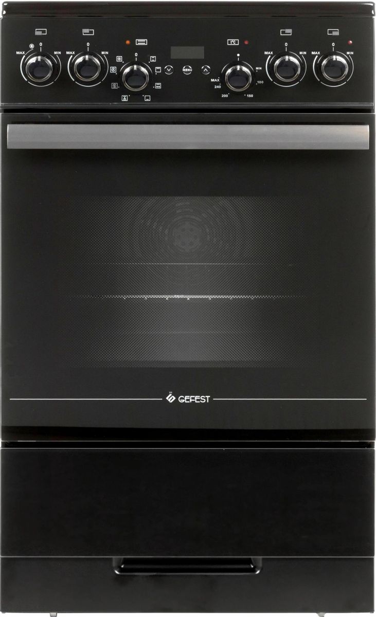 Электрическая плита GEFEST ЭП Н Д 5560-03 0057,  стеклокерамика,  черный