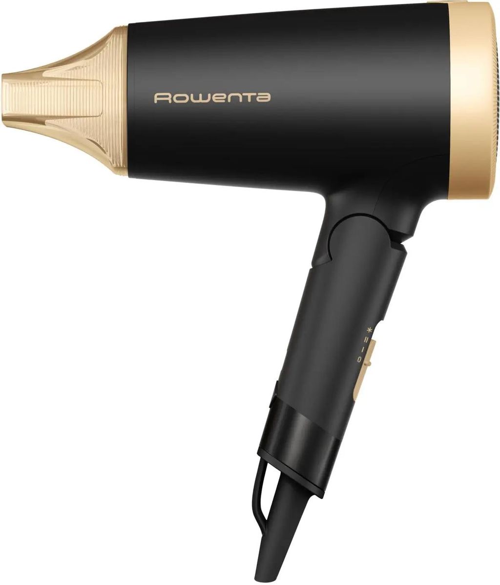 Фен Rowenta CV1830F0, 1600Вт, черный и золотистый