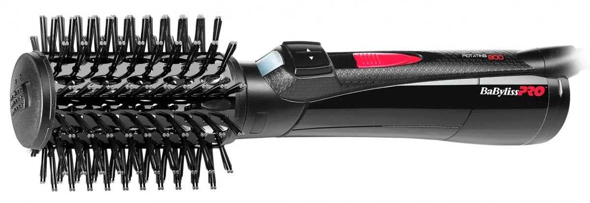 Фен-щетка BABYLISS PRO ROTATING 800, 800Вт, черный