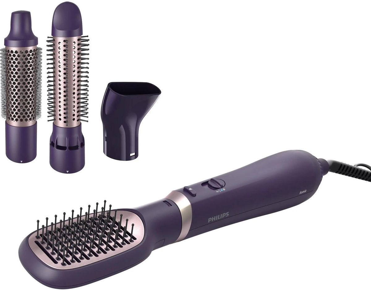 Фен-щетка Philips BHA313/00, 800Вт, фиолетовый