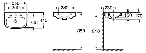 Roca Debba 327995 550 мм