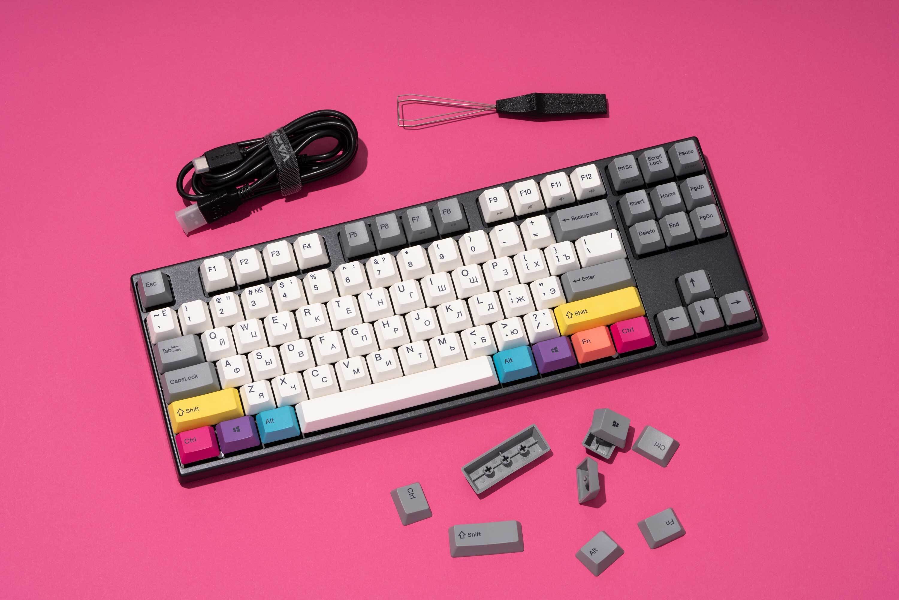 Varmilo VEM87 CMYK EC Sakura V2 Switch - купить по низким ценам с ...
