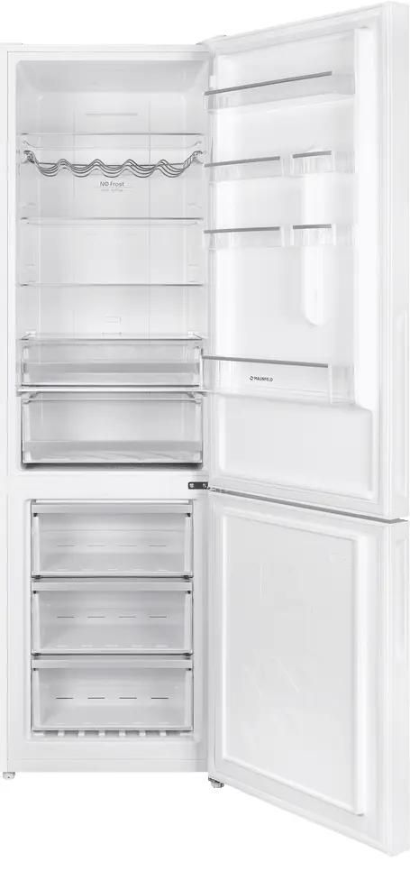 Холодильник двухкамерный MAUNFELD MFF200NFW Inverter инверторный белый