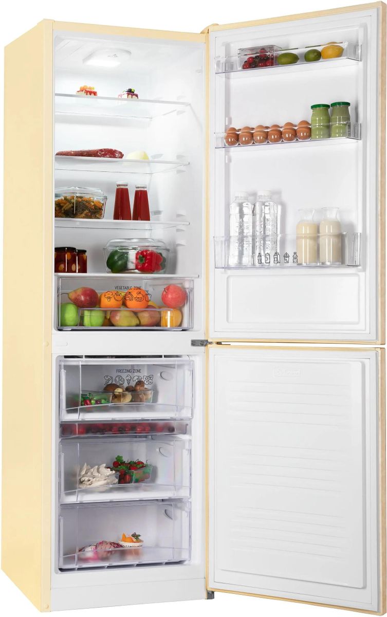 Холодильник двухкамерный NORDFROST NRB 152 Me бежевый мрамор