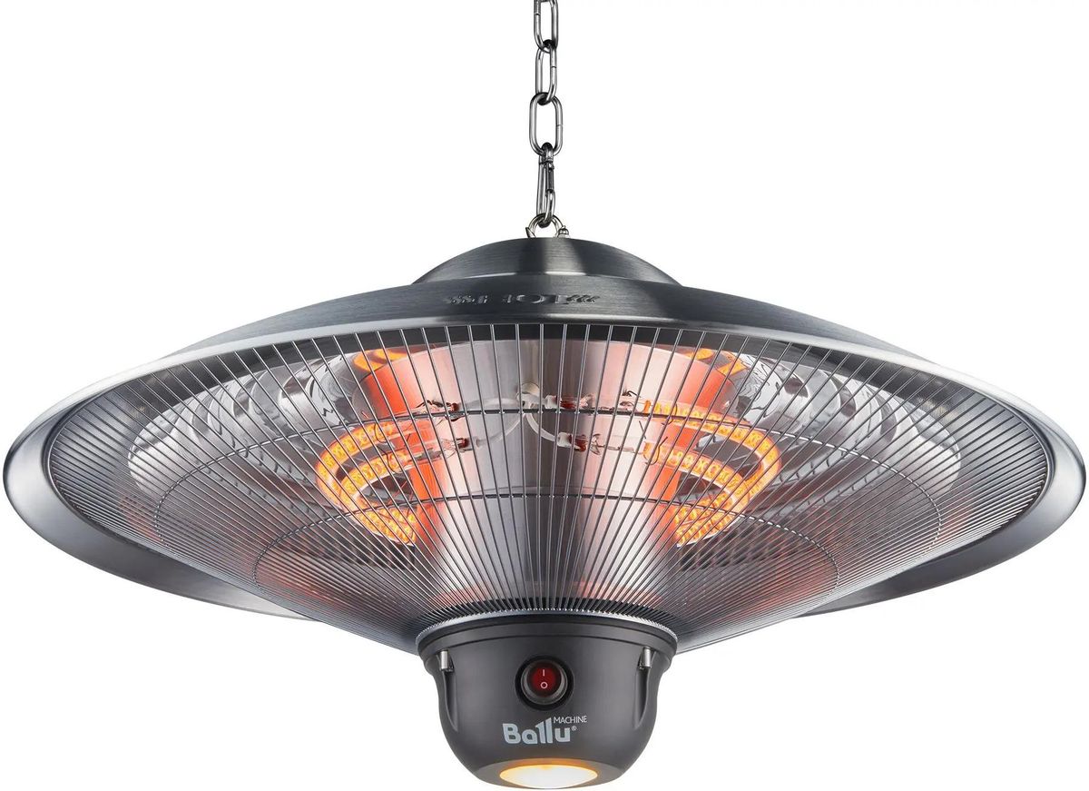 Инфракрасный обогреватель Ballu LL Carbon BIH-LL-2.1-S, 2100Вт, с пультом, 20м2, карбоновый, серебристый