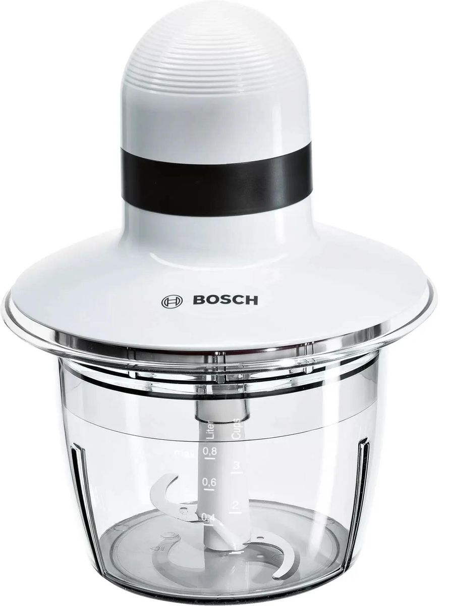 Измельчитель электрический Bosch MMR08A1 0.8л 400Вт белый/черный