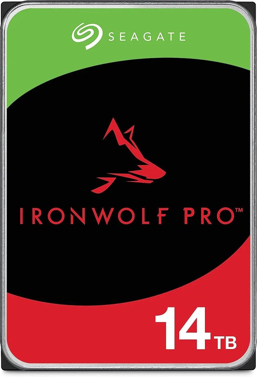 Жесткий диск Seagate Ironwolf Pro ST14000NT001,  14ТБ,  HDD,  SATA III,  3.5"