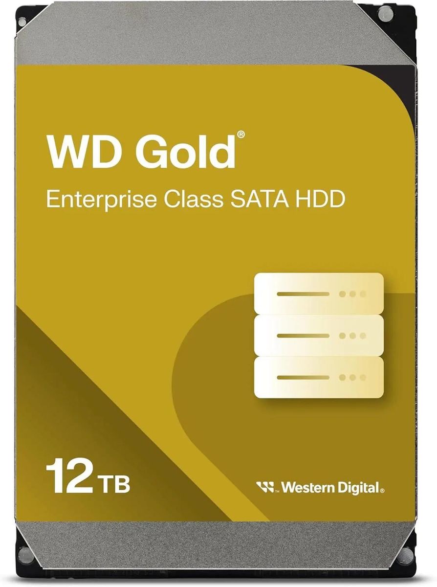 Жесткий диск WD Gold WD122KRYZ,  12ТБ,  HDD,  SATA III,  3.5"