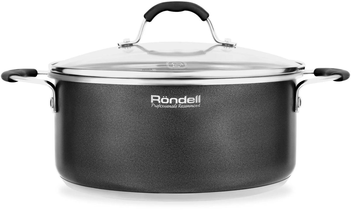 Кастрюля 4.7л Rondell Stern RDS-019,  нержавеющая сталь, с крышкой