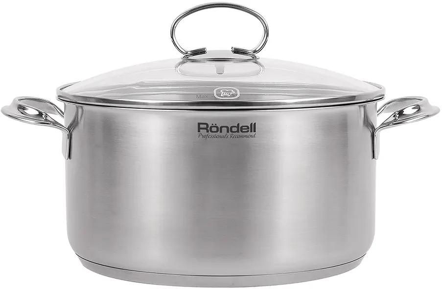Кастрюля 5.1л Rondell Zart RDS-1227,  нержавеющая сталь, с крышкой