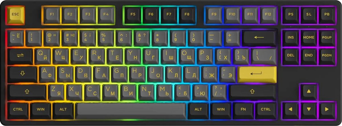 Клавиатура AKKO 5087S,  USB, черный
