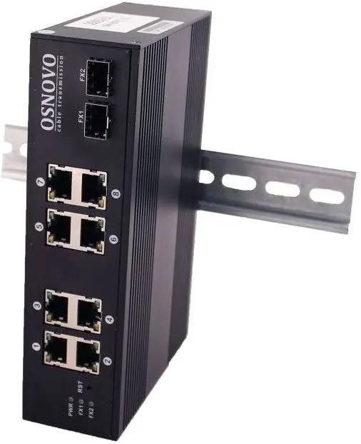 Коммутатор OSNOVO SW-60802/IC, неуправляемый