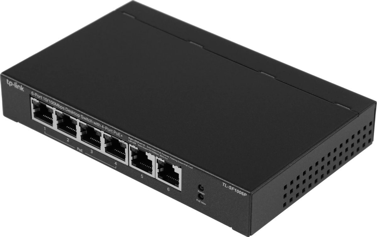 Коммутатор TP-LINK TL-SF1006P, неуправляемый