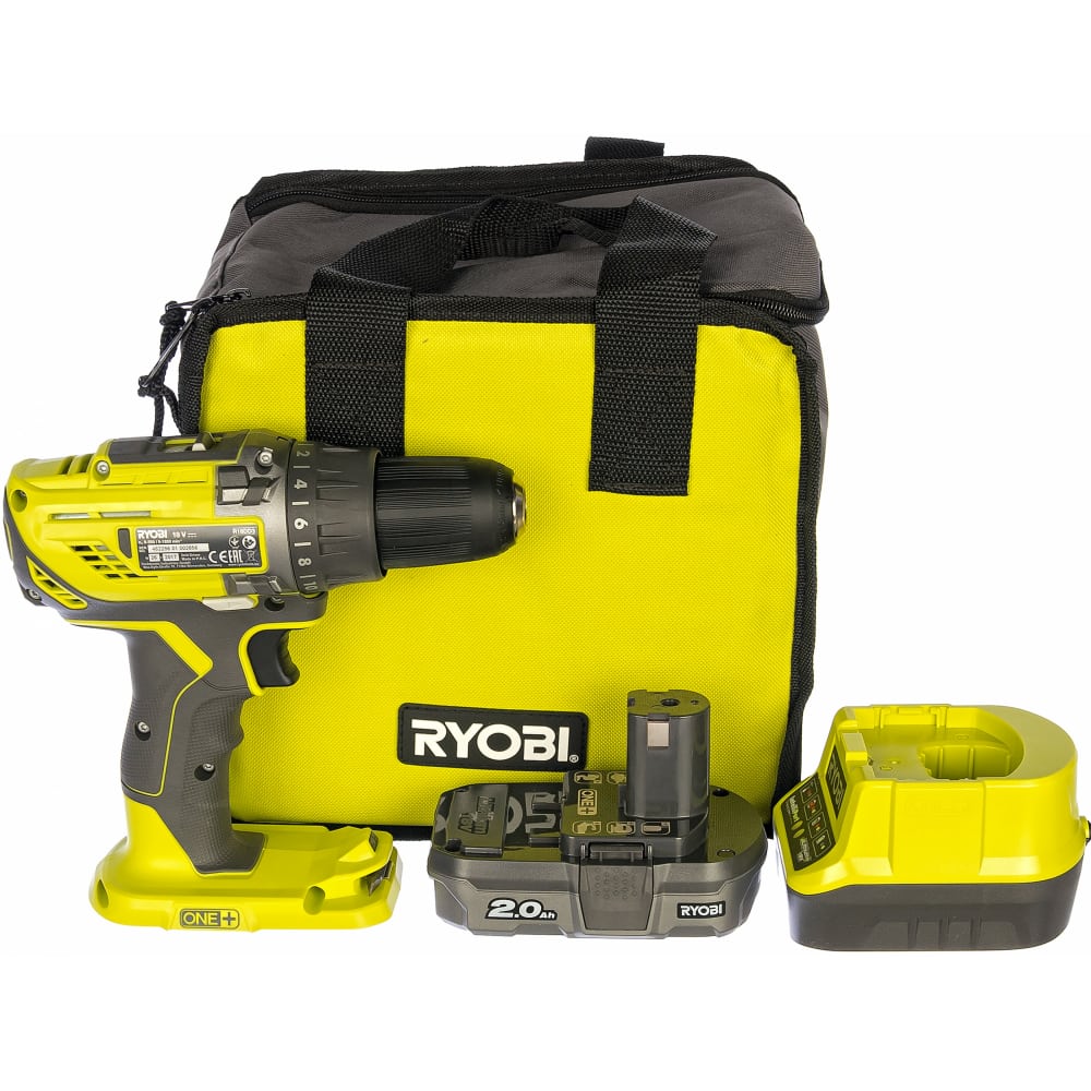 Компактная дрель-шуруповерт Ryobi ONE+ R18DD3-120S
