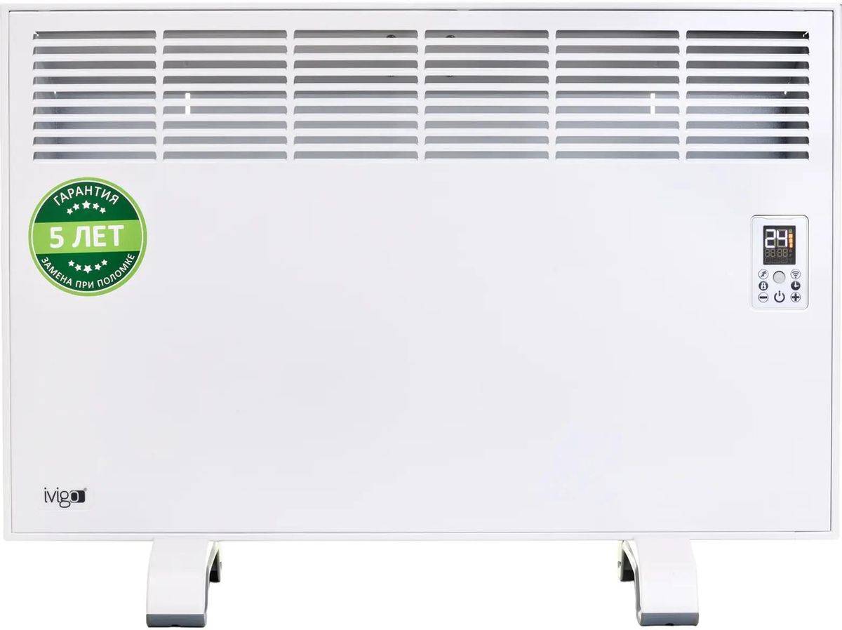 Конвектор IVIGO EPK-Pro Wi-Fi EPK4570P15,  1500Вт,  с терморегулятором, с Wi-Fi, белый