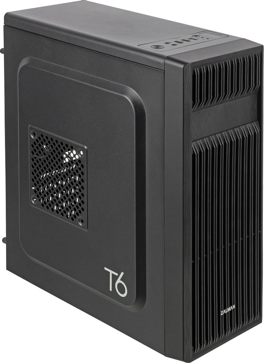 Корпус ATX Zalman ZM-T6, Midi-Tower, без БП,  черный
