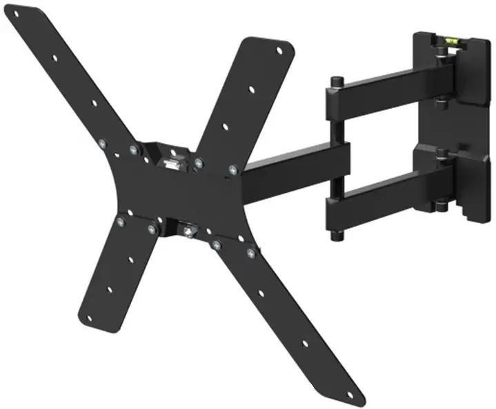 Кронштейн для телевизора Holder LCD-5566-B, 32-55", настенный, поворотно-выдвижной и наклонный,  черный