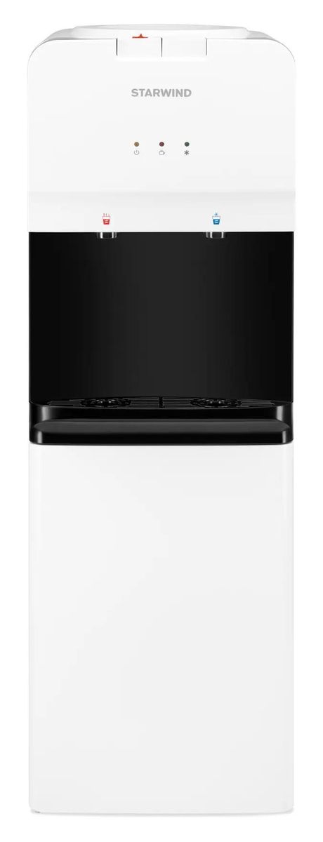 Кулер StarWind SW-1005EW, напольный, электронный, кнопка, белый/черный