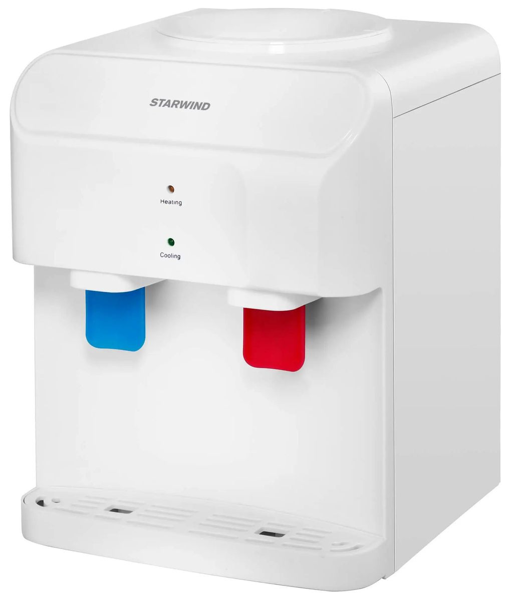 Кулер StarWind SW-2001EW, настольный, электронный, «push» - кран, белый
