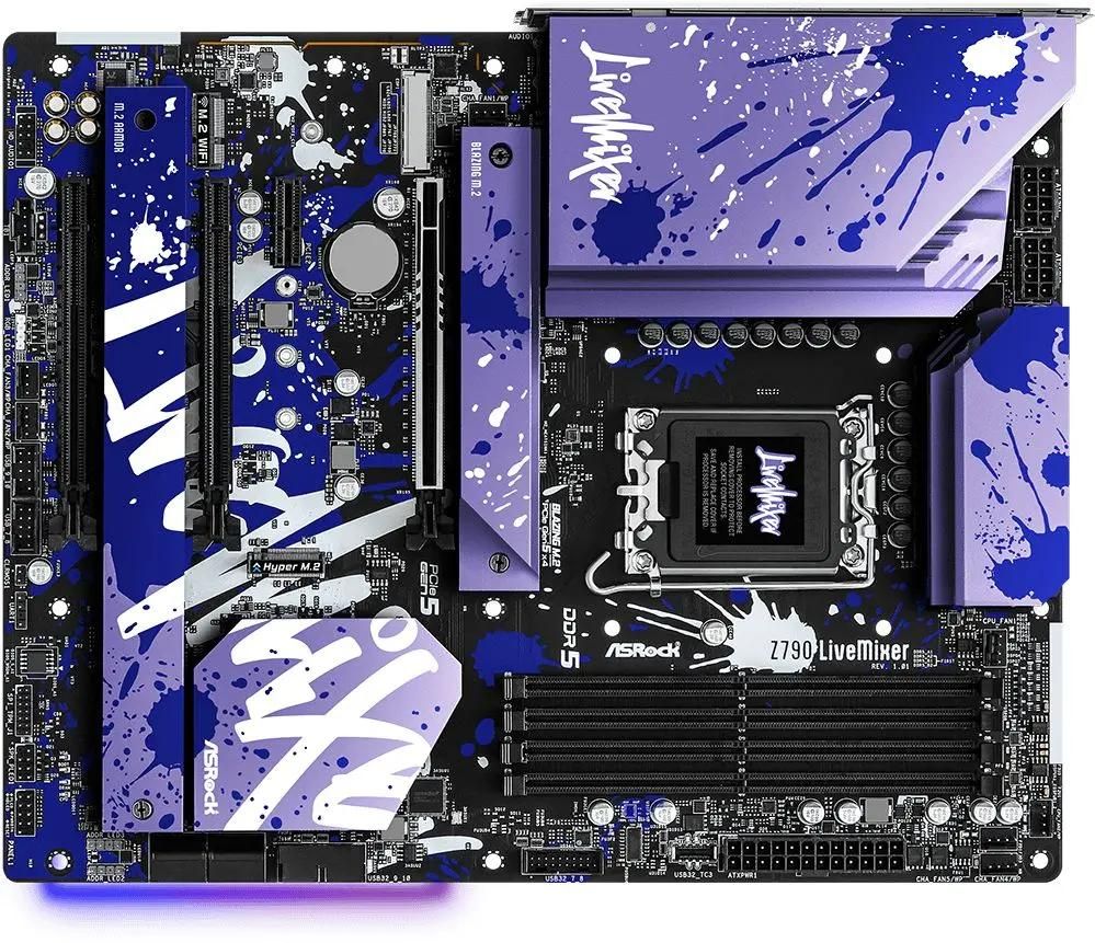 Материнская плата ASROCK Z790 LIVEMIXER, LGA 1700, Intel Z790, ATX, Ret