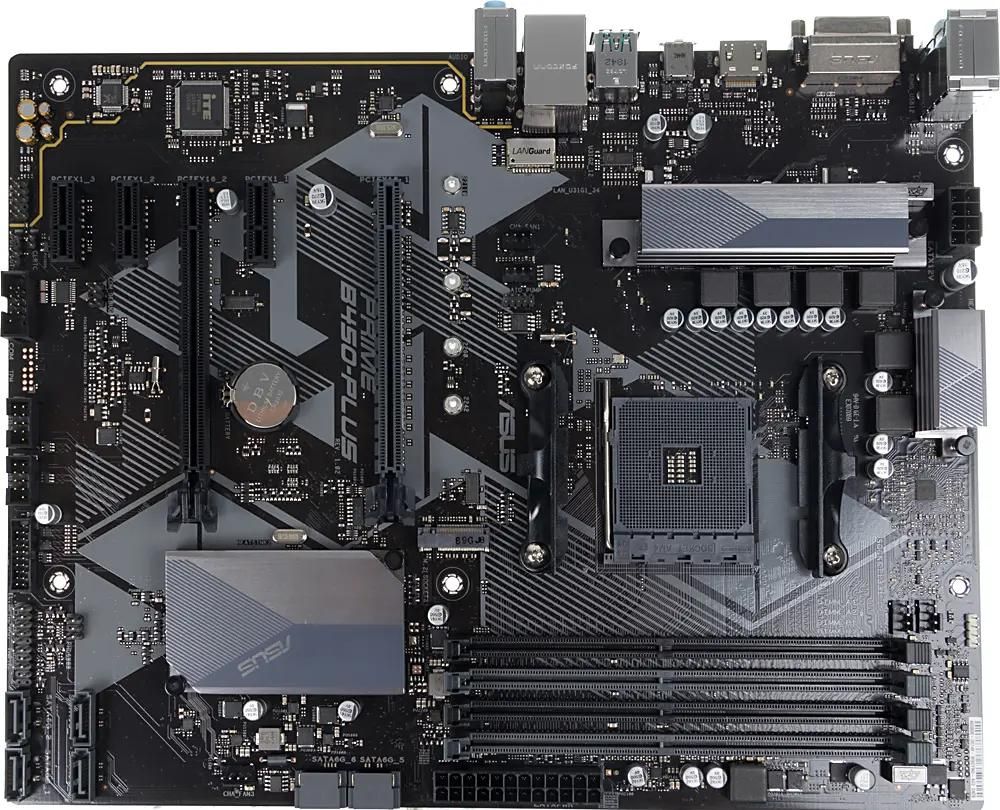 Материнская плата ASUS PRIME B450-PLUS, SocketAM4, AMD B450, ATX, Ret