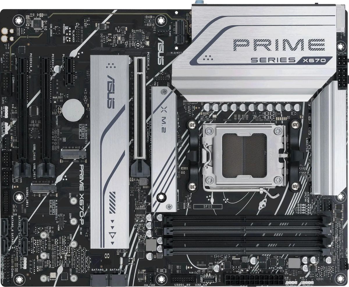 Материнская плата ASUS PRIME X670-P, SocketAM5, AMD X670, ATX, Ret