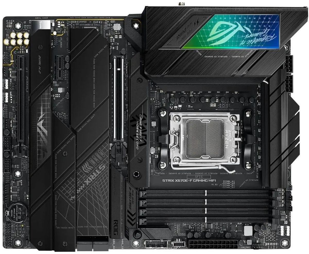Материнская плата ASUS ROG STRIX X670E-F GAMING WIFI, SocketAM5, AMD X670, ATX, Ret