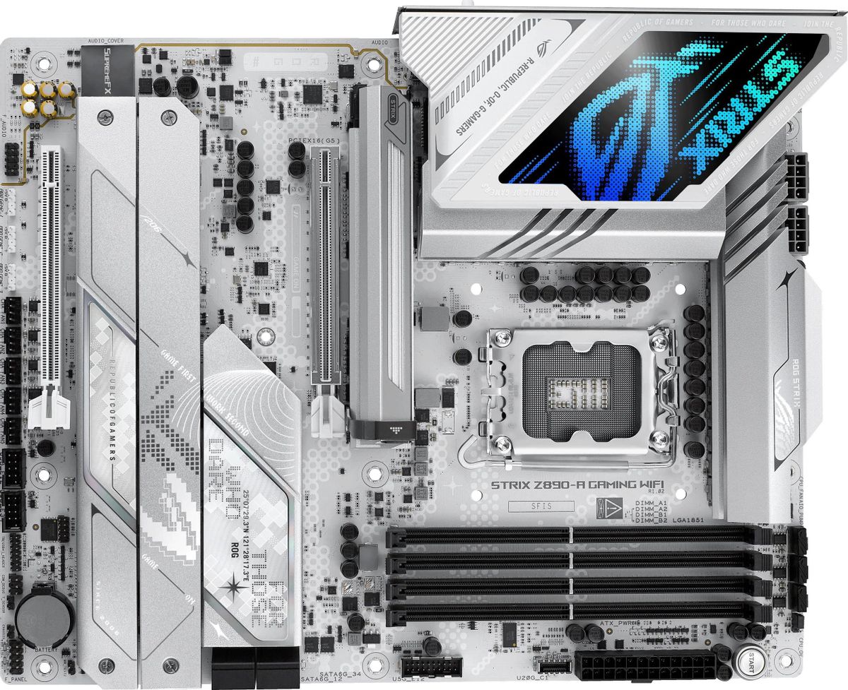 Материнская плата ASUS ROG STRIX Z890-A GAMING WIFI, Socket-1851, Intel Z890, ATX, Ret