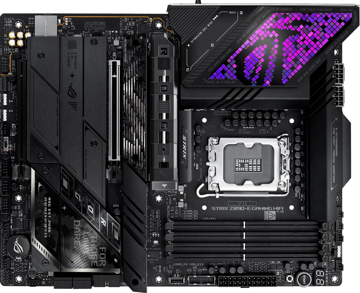 Материнская плата ASUS ROG STRIX Z890-E GAMING WIFI, Socket-1851, Intel Z890, ATX, Ret