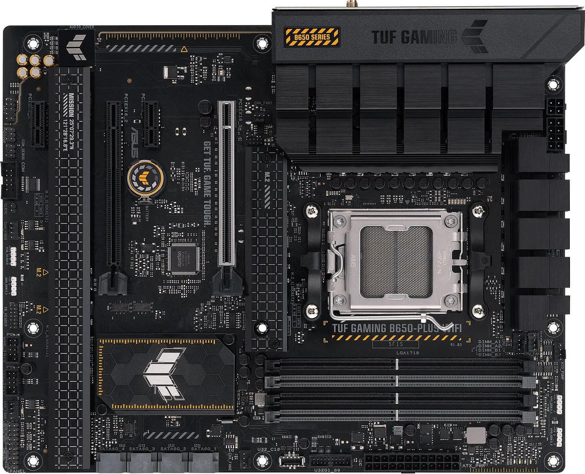 Материнская плата ASUS TUF GAMING B650-PLUS WIFI, SocketAM5, AMD B650, ATX, Ret