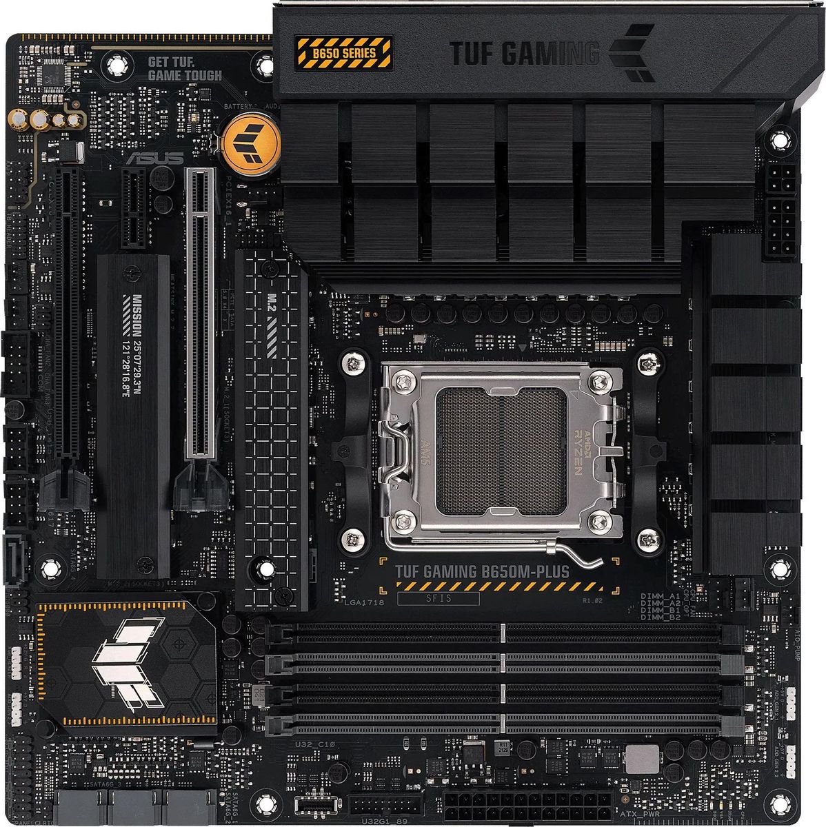 Материнская плата ASUS TUF GAMING B650M-PLUS, SocketAM5, AMD B650, mATX, Ret