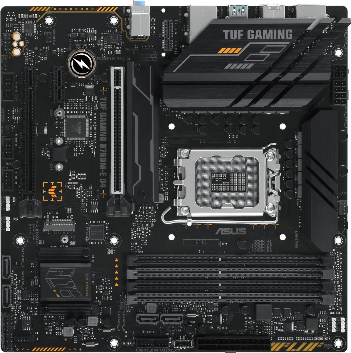 Материнская плата ASUS TUF GAMING B760M-E D4, LGA 1700, Intel B760, mATX, Ret