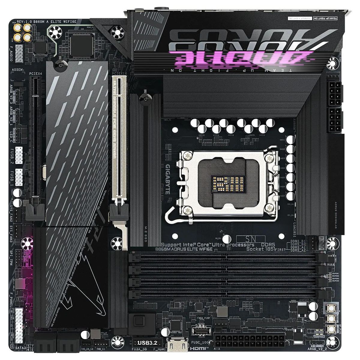 Материнская плата Gigabyte B860M A ELITE WIFI6E, Socket-1851, Intel B860, mATX, Ret