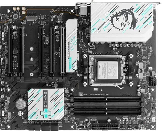 Материнская плата MSI B840 GAMING PLUS WIFI , SocketAM5, AMD B840, ATX, Ret