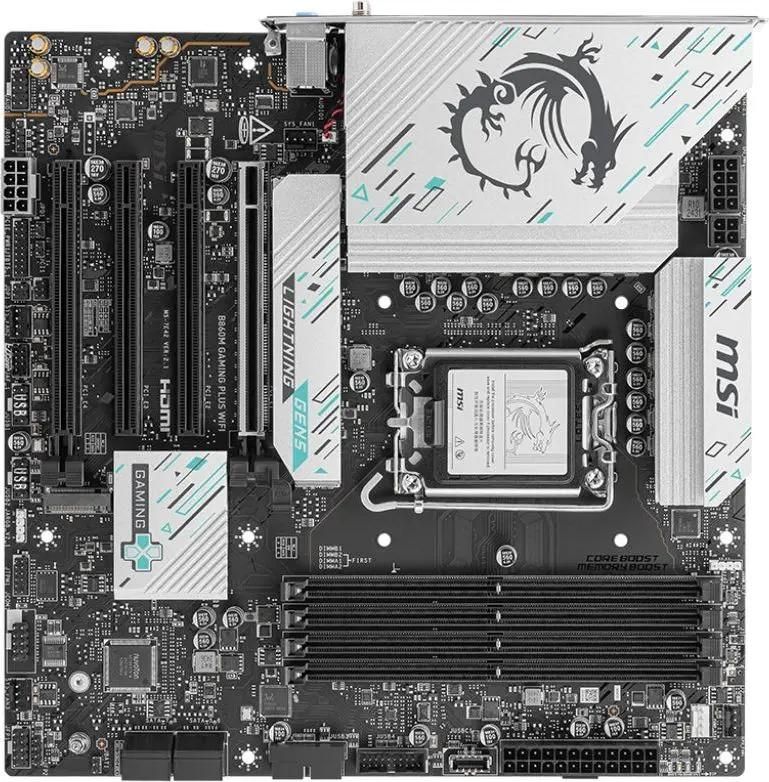 Материнская плата MSI B860M GAMING PLUS WIFI, Socket-1851, Intel B860, mATX, Ret