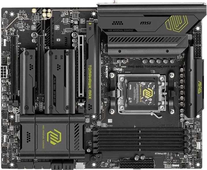 Материнская плата MSI MAG B850 TOMAHAWK MAX WIFI , SocketAM5, AMD B850, ATX, Ret