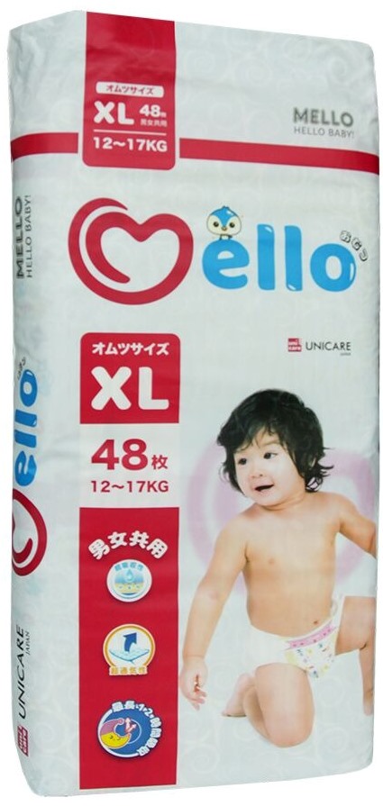 Mello UniCare Diapers XL / 48 pcs