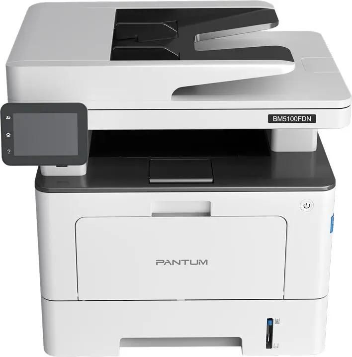 МФУ лазерный Pantum BM5100FDN черно-белая печать, A4, цвет белый