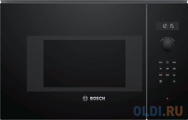 Микроволновая печь Bosch BFL524MB0, встраиваемая, 20л, 800Вт, черный