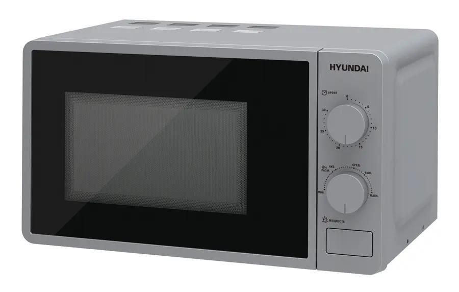 Микроволновая печь HYUNDAI HYM-M2001, 700Вт, 20л, серебристый /черный