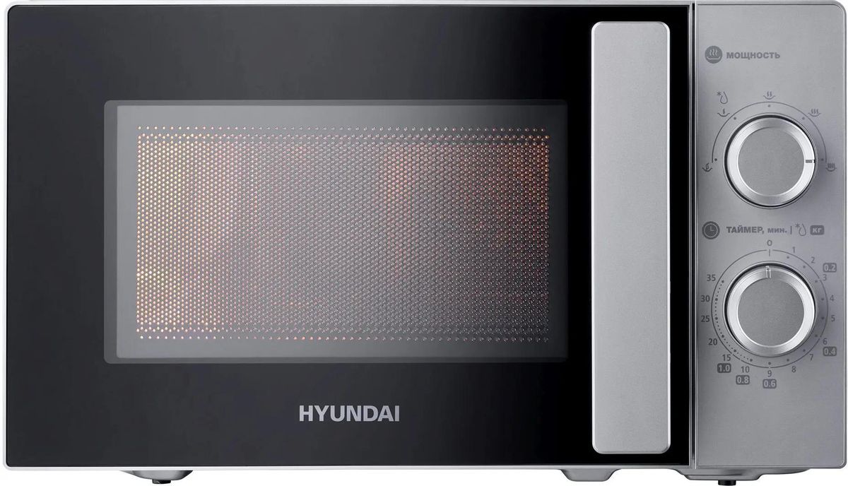 Микроволновая печь Hyundai HYM-M2092, 700Вт, 20л, серебристый