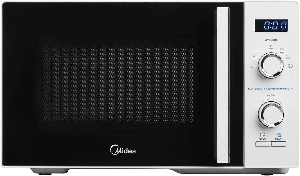 Микроволновая печь Midea AM825P2ET-W, 800Вт, 25л, белый
